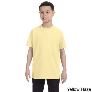 Jerzees Youth Boys Heavyweight Blend T shirt Yellow Size L (14 16)
