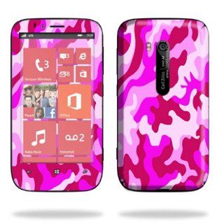 MightySkins Protective Skin Decal Cover for Nokia Lumia 822 Cell Phone T Mobile Sticker Skins Pink Camo Cell Phones & Accessories