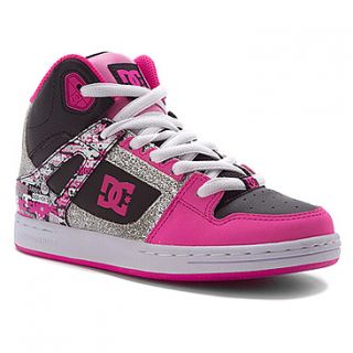 DC Shoes Rebound  Girls'   Black/Met Silver/Pink