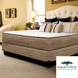 Natures Rest Natures Rest Embrace Plush Latex King size Mattress And Foundation Set White Size King