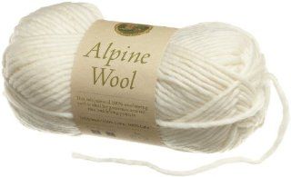 Lion Brand Yarn 822 099K Alpine Wool Yarn, Vanilla