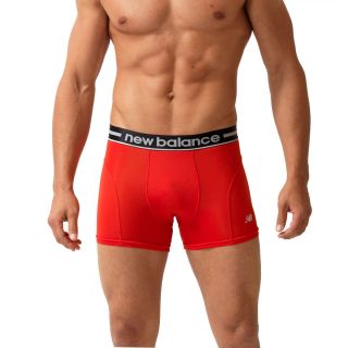 New Balance Mens Lifestyle Red Trunk Briefs