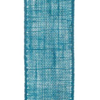 Koyal Burlap Decorative Ribbon Roll, 10 Yard, Turquoise