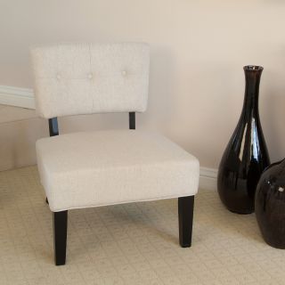 Griffin Beige Fabric Accent Chair