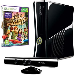 Xbox 360 250GB Bundle Includes Kinect Sensor and Kinect Adventures      Games Consoles