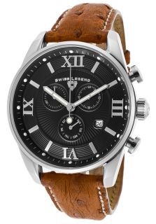 Swiss Legend 22011 01 DA03C  Watches,Bellezza Chronograph Light Brown Genuine Ostrich Leather Black Dial, Dress Swiss Legend Quartz Watches