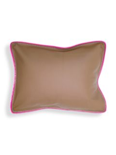 Leather Rectangular Pillow by Jonathan Adler