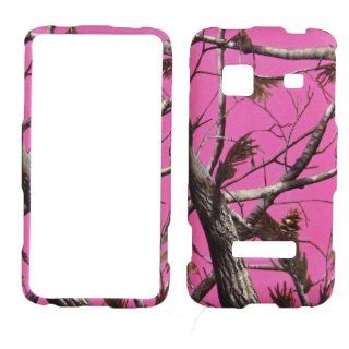 Samsung Galaxy Precedent M828C SCH M828C Prevail M820 STRAIGHT TALK Phone CASE COVER SNAP ON HARD RUBBERIZED SNAP ON FACEPLATE PROTECTOR NEW CAMO HUNTER MOSSY PINK REAL TREE Cell Phones & Accessories