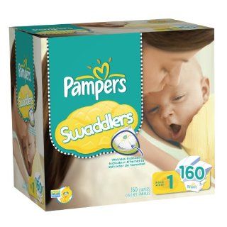 Pampers Swaddlers Diapers Size 1 Giant Pack, 160 Count Health & Personal Care