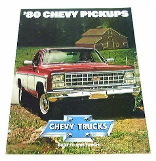 1980 80 Chevrolet CHEVY PICKUP Truck BROCHURE C10 K20  Other Products  