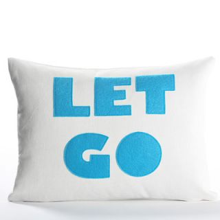 Alexandra Ferguson Zen Master Let Go Pillow LETGO 104 Color Charcoal / White