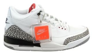 Air Jordan 3 Retro '88 Mens Shoes Nike White/Fire Red/Cement/Black 580775 160 Shoes