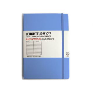 Kikkerland Hard Cover Large Ruled Notebook LBL11  Color Cornflower