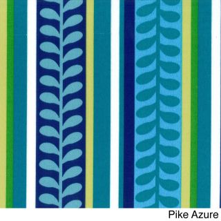 Blazing Needles Floral/ Stripe 48 X 19 inch Outdoor Spun Poly Bench/loveseat Cushion