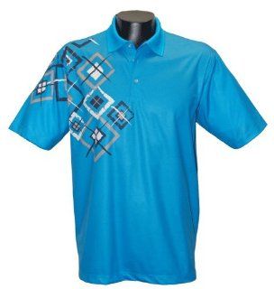 Bermuda Sands Men's Polo Tempo 833   Short Sleeve Golf Shirt   Turquoise   Size 2XL 