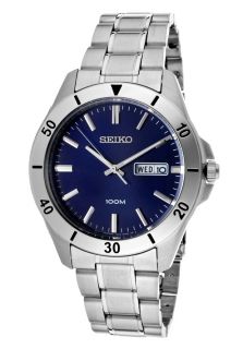 Seiko SGGA77  Watches,Mens Blue Dial Stainless Steel, Casual Seiko Quartz Watches