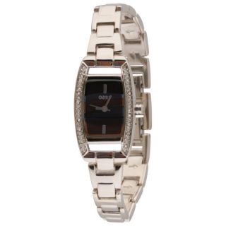 Oasis Womens Diamante Dial Silver Watch      Clothing
