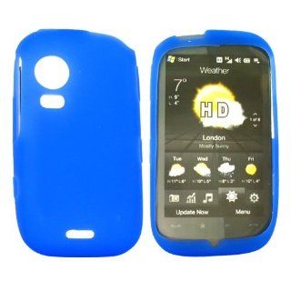 For Samsung Instinct HD M850 Silicone Skin Case Blue Cell Phones & Accessories