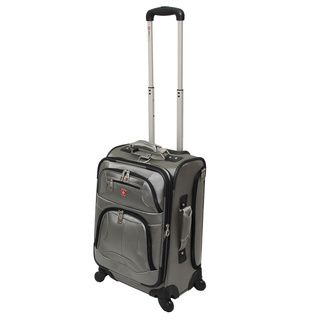 Wenger Swiss Gear Zurich 20 inch Expandable Spinner Carry on Upright Suitcase
