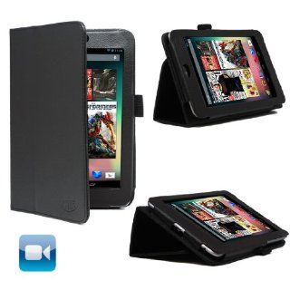 KaysCase FlipStand Leather Case Cover for Google Nexus 7 inch Tablet Android 4.1 Jelly Bean with Auto Sleep/Wake Function (Black) Computers & Accessories
