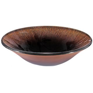 Glass Glazed Copper Sink Bowl