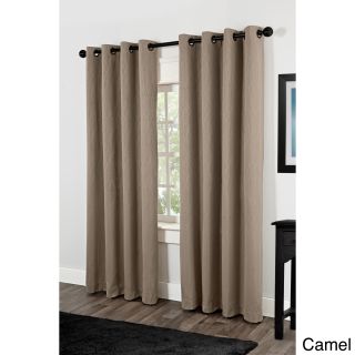 Crete Thermal Insulated Grommet Top 84 Inch Curtain Panel Pair