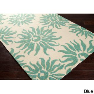 Hand hooked Salma Transitional Floral Indoor/ Outdoor Area Rug (33 X 53)