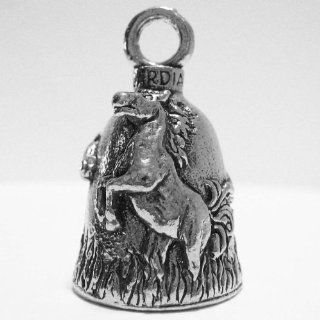 Guardian Mustang Horse Motorcycle Biker Luck Gremlin Riding Bell or Key Ring Automotive