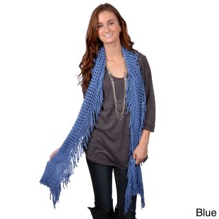 Journee Collection Womens Knit Fringe Scarf