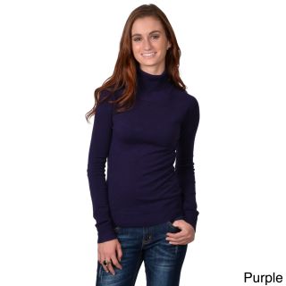 Journee Collection Womens Long sleeve Turtle Neck Top