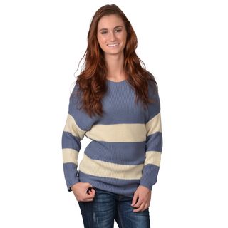 Journee Collection Womens Striped V neck Sweater