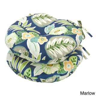 18 inch Round Contemporary Outdoor Bistro Chair Cushion (set Of 2)