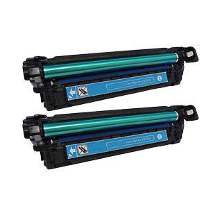 Hp Ce251a (hp 504a) Compatible Cyan Toner Cartridges (pack Of 2)