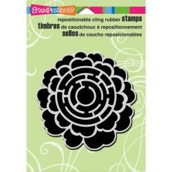 Stampendous Cling Rubber Stamp 5.5 X4.5 Sheet   Geo Blossom