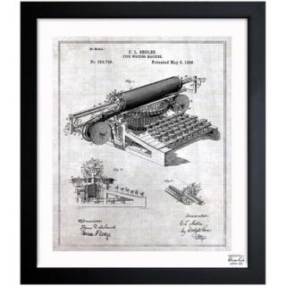 Oliver Gal Type Writing Machine 1896 Framed Graphic Art 1B00271_15x18/1B00271
