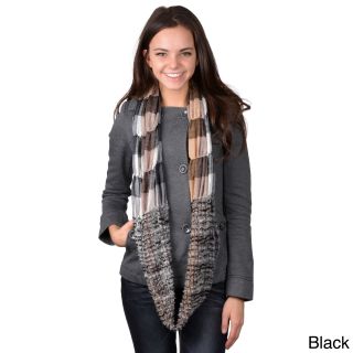 Journee Collection Womens Multi color Ruched Figure 8 Scarf