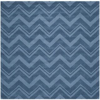Safavieh Handmade Impressions Blue Wool Rug (6 Square)