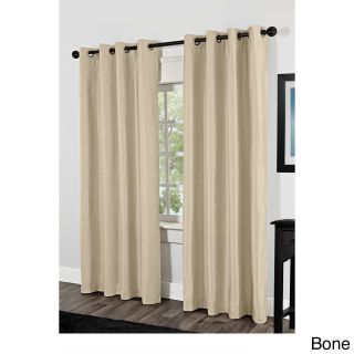 Amalgamated Textiles Inc. Shantung Thermal Insulated Grommet Top 84 Inch Curtain Panel Pair White Size 54 x 84