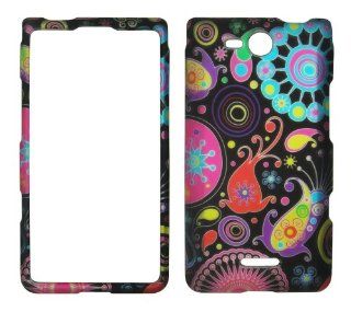 Black Pink Yellow Design Faceplate Hard Case Protector for Lg Optimus Exceed Vs840pp Verizon Phone Cell Phones & Accessories