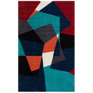 Hand tufted Abstract Geometric Contemporary Area Rug (9 X 13)