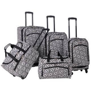 American Flyer Brick Wall Collection 5 piece Spinner Luggage Set