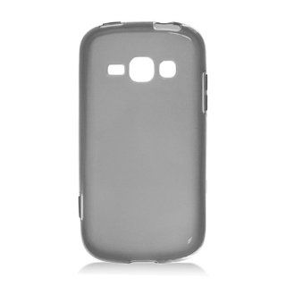 Black Clear Frosted Flex Cover Case for Samsung Galaxy Prevail 2 Boost Ring Virgin SPH M840 Cell Phones & Accessories