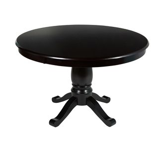 Alexa Black Round Pedestal Dining Table