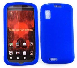 Motorola Atrix 4G MB860 Deluxe Silicone Skin, Blue Gel/Jelly/Case/Cover/Snap On/Protector Cell Phones & Accessories