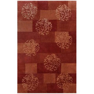 Hand tufted Symphony Floral Circles Rug (5 X 8)
