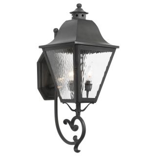 High Falls Charcoal 3 light Traditional Outdoor Wall Sconce