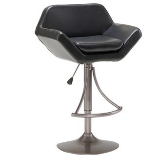 Valencia Oyster Grey Finish Adjustable Bar Stool