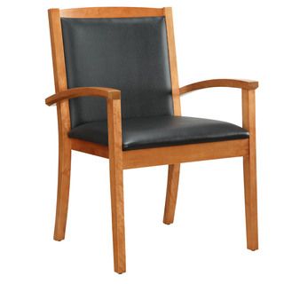 Bently Honey Maple Frame Upholstered Guest Chair