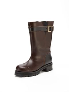 Buckle Cuff Leather Boot by Marni