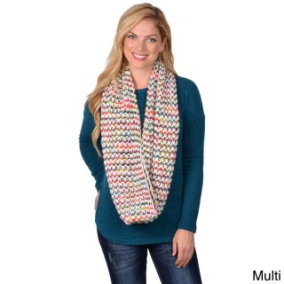 Journee Collection Womens Multi colored Knit Infinity Scarf